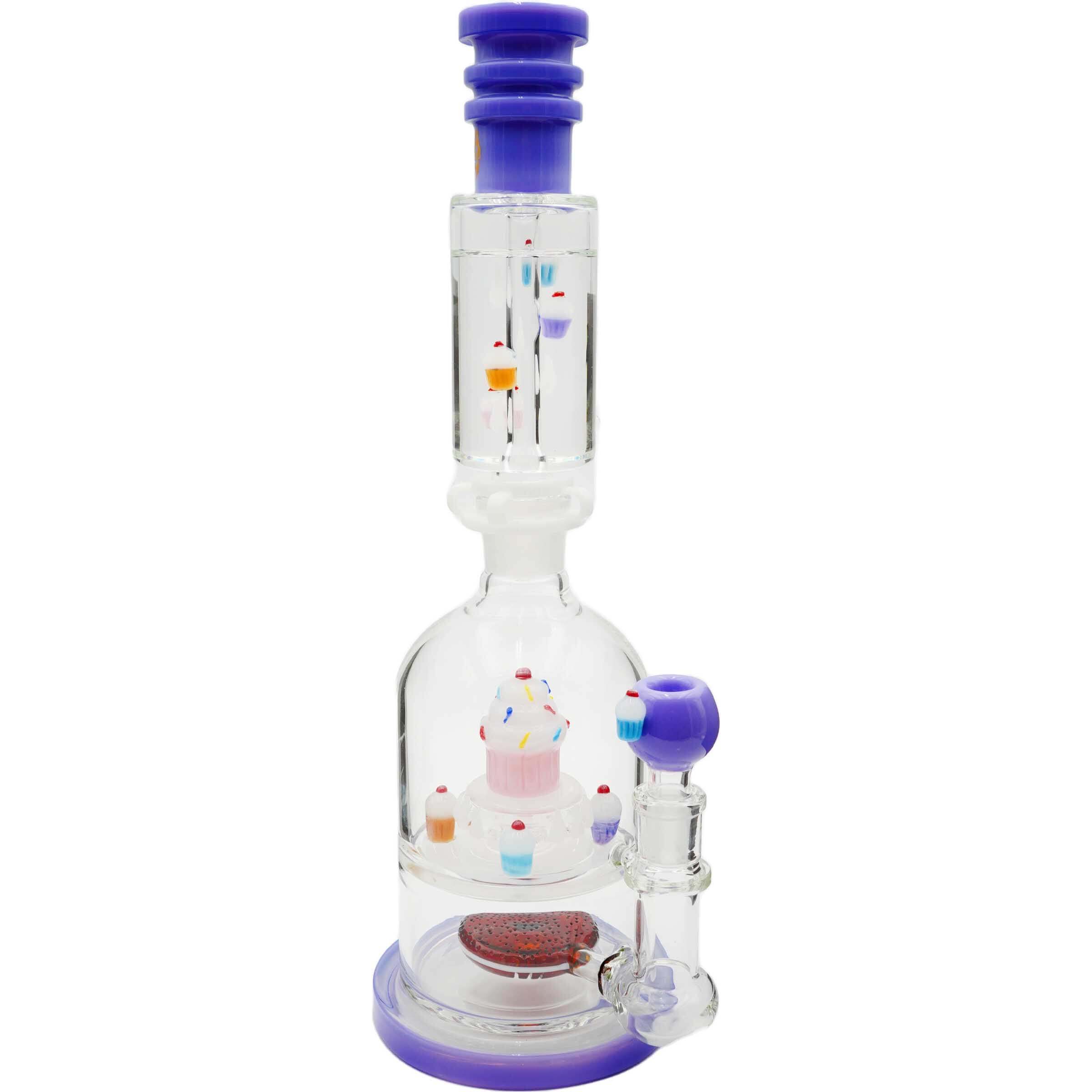 Apollo Dome Shaped Glycerine Tube Cup Cakes Waterpipe | 16 inch product image